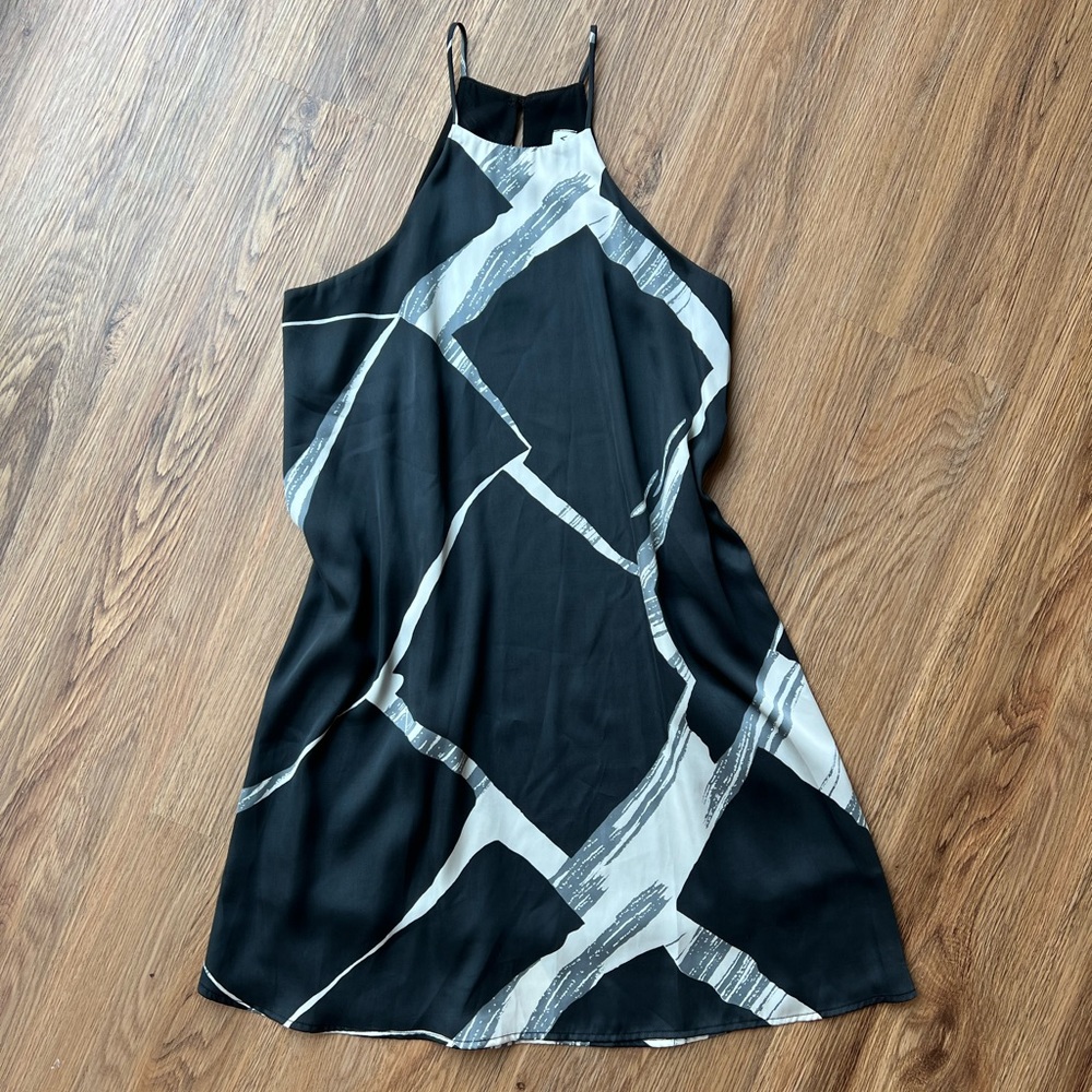 Satin halter dress